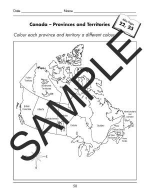 Canada – Provinces and Territories Activity Sheet (PDF) – Publishing ...